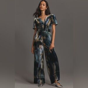 anthropologie the sommerset edition velvet jumpsuit